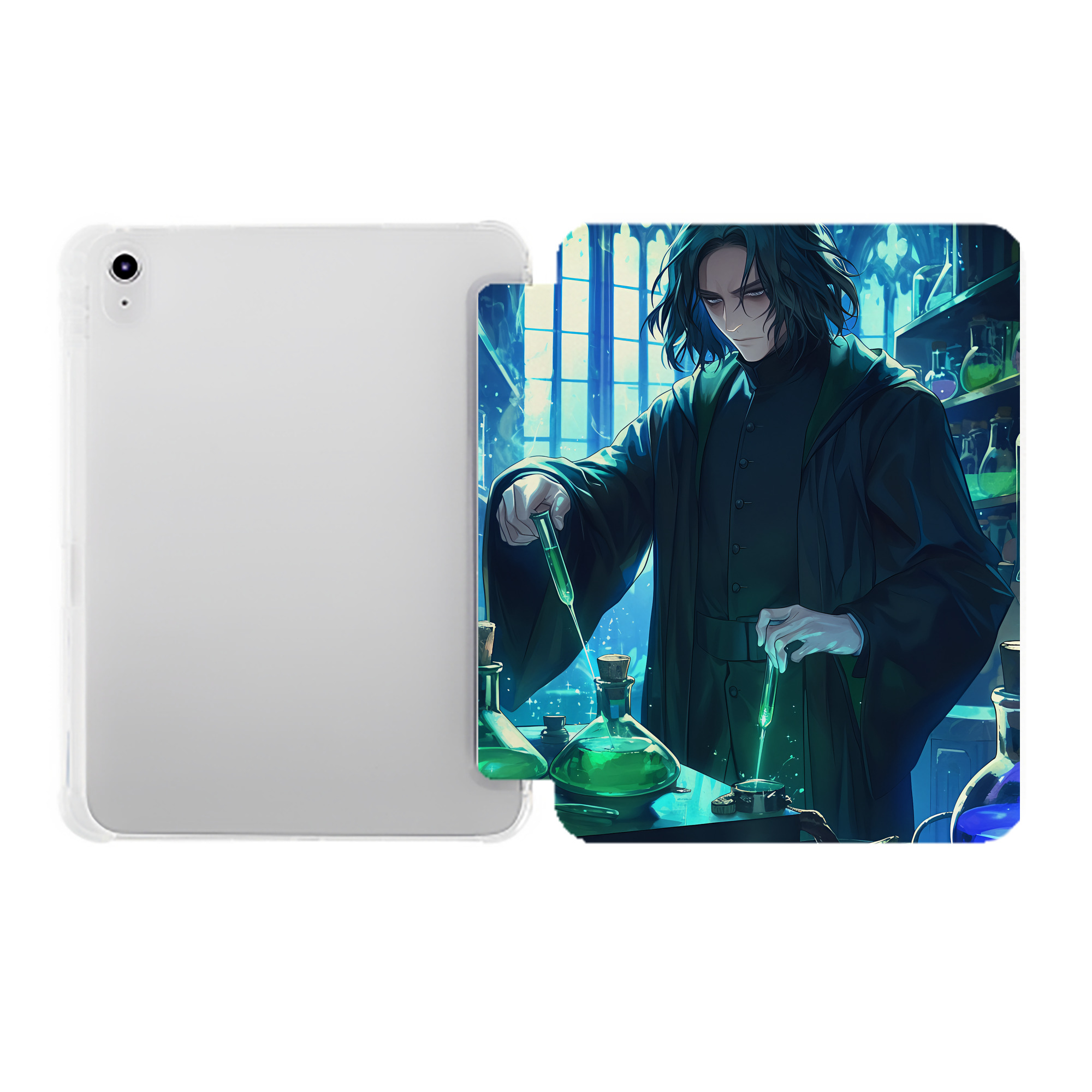 （画像用） Harry Potter ハリー・ポッターシリーズ IPad ケース ペン収納付き 三つ折りスタンド PUレザー×シリコン 対応機種9.5/10.5/10.9インチ